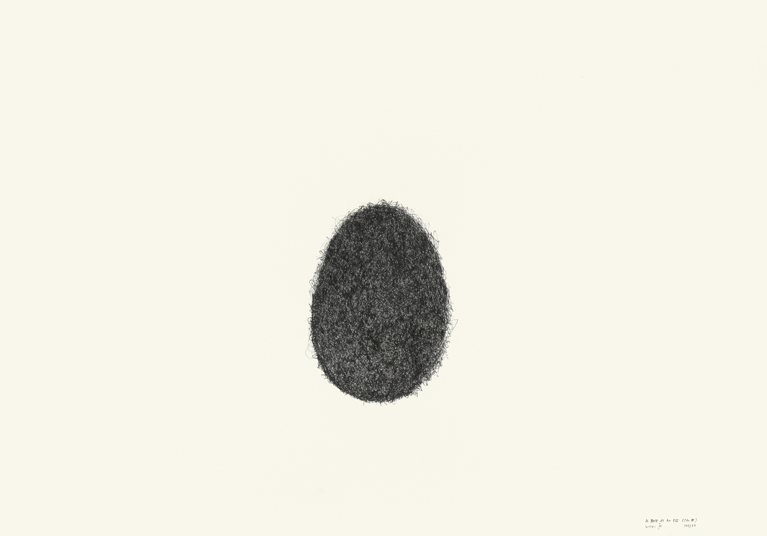 I AS BLACK AS AN EGG (CAN BE)